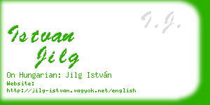 istvan jilg business card
